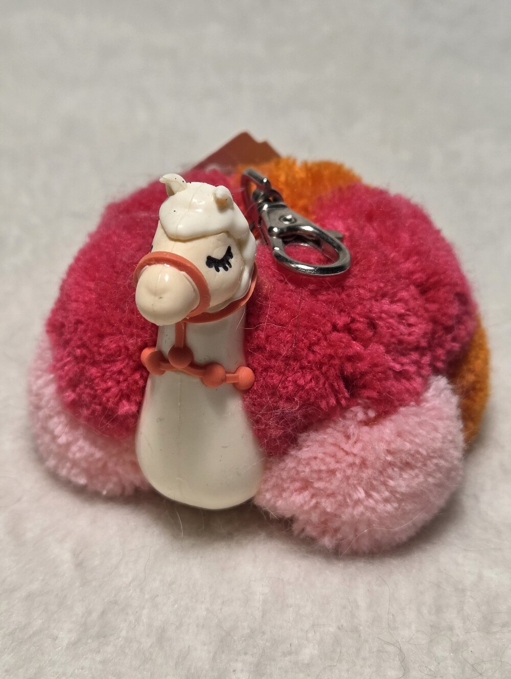 Bath & Body Works Llama Pompon Plush Keychain Pocketbac Holder